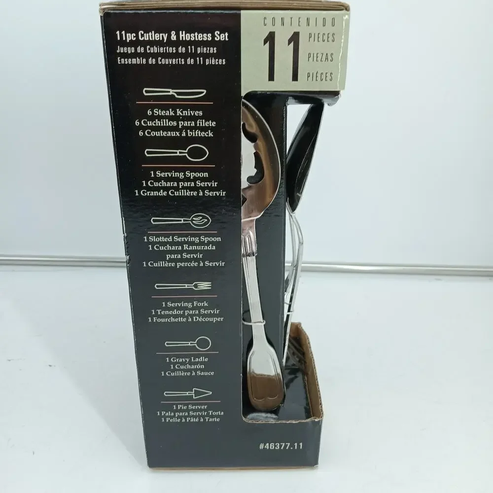 11X Gibson WATERBURY Hostess Set Serving Spoons Pie Server Ladle NIB! NEW